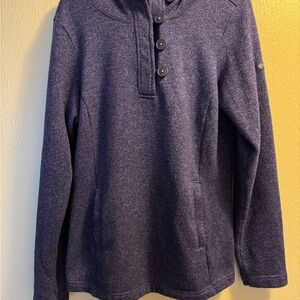 Columbia Men's Purple Button-Up Sweater